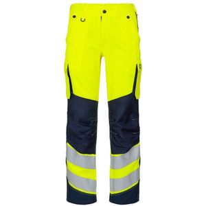 F. Engel 2543 Safety Light Ladies Trouser Repreve Yellow/Blue Ink