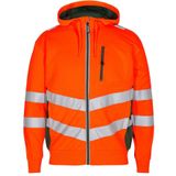 F. Engel 8025 Safety Sweat Cardigan Orange/Green