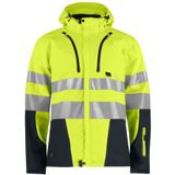 Projob 6419 Functionele Softshell - ISO 20471 Klasse 3/2 Geel/Zwart maat L