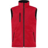 Clique Padded Hoody Softshell Bodywarmer Rood maat 4XL