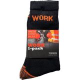 TopRock Werksokken Zwart/Oranje