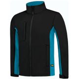 Tricorp 402002 Softshell Zwart Turquoise maat M