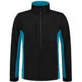 Tricorp 402002 Softshell Zwart Turquoise maat M