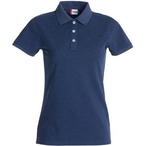 Clique Stretch Premium Polo Ladies Blauwmelange maat XL