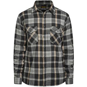 Jobman - 5138 - Flannel Shirt - Grijs/Oranje - Heren