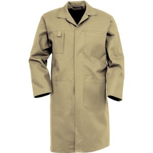 HAVEP 4023 Lange jas drukknoop Khaki