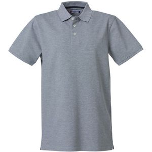 Clique Heavy Premium Polo Grijsmelange maat XS