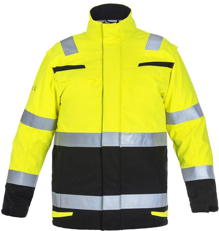Hydrowear Menorca Multinorm Softshell Fluor Geel/Zwart maat S
