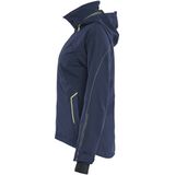 Blåkläder 4403-1917 Dames Shell Jack Stretch Donker marineblauw/High vis geel maat L