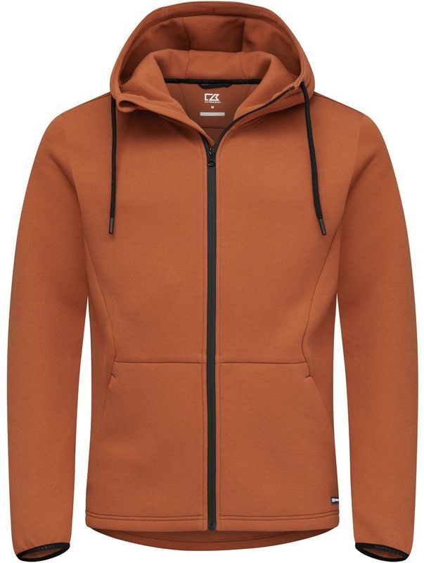 Cutter & Buck Pemberton Hood Fz Heren Roest Oranje maat L