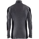 Blåkläder 4699-1736 Onderhemd zip-neck Grijs/Zwart