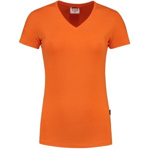 Tricorp 101008 T-Shirt V Hals Slim Fit Dames Oranje maat S