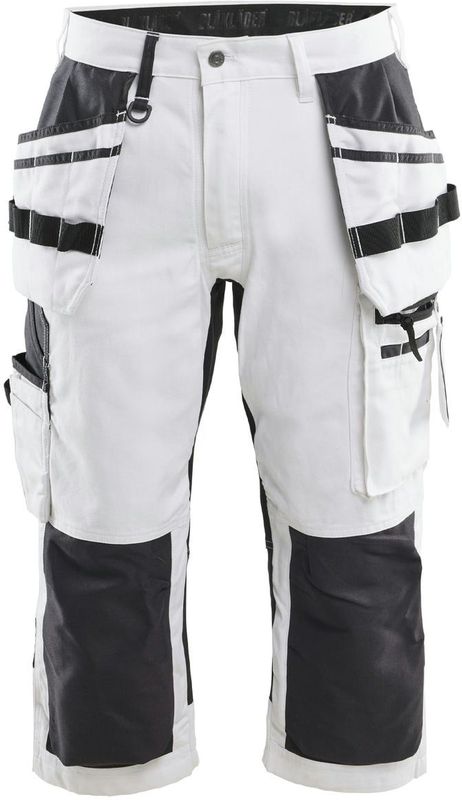 Blåkläder 1912-1310 Schilderspiraatbroek X1900 met stretch Wit/zwart maat C44