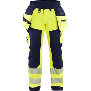 Blåkläder 1820-2513 Softshell Werkbroek High Vis High Vis Geel/Marineblauw maat D112