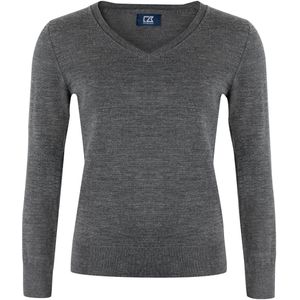 Cutter & Buck Vernon V-Neck Dames Antraciet Mélange maat M