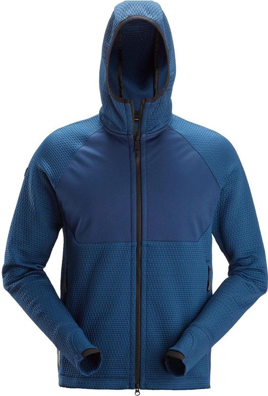Snickers 8405 Tussenlaag Hoodie met Rits Diepblauw/Diepblauw maat XS