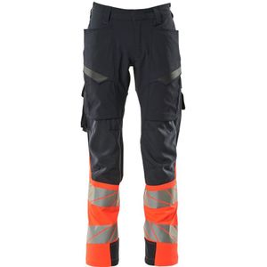 Mascot 19379-510 Broek met dijbeenzakken Donkermarine/Hi-Vis Rood