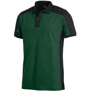 FHB Konrad Poloshirt tweekleurig Groen-Zwart