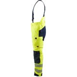 Blaklader 1817-1534 Multinorm Winter bretelbroek - High Vis Geel/Marineblauw