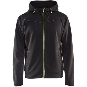 Blåkläder 3363-2526 Hoodie met rits Zwart/Geel