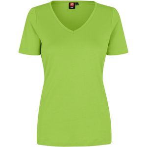 Pro Wear by Id 0506 Interlock T-shirt V-neck women Lime