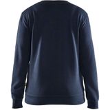 Blåkläder - 3408-1158 - Dames Sweatshirt - Donker Marineblauw/High Vis Geel