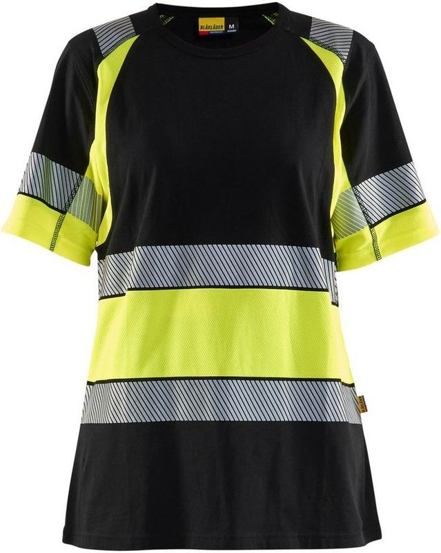 Blaklader 3410-1030 hirt High Vis - Zwart High Vis Geel