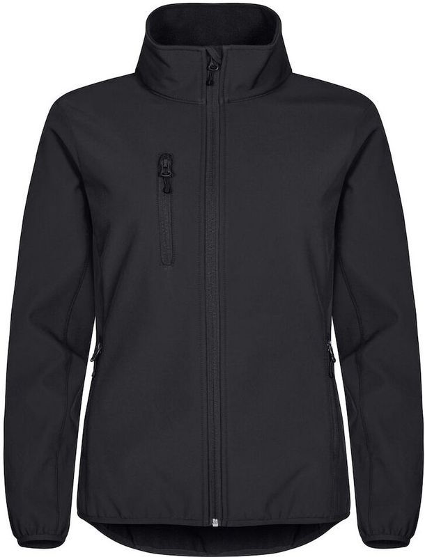 Clique Classic Softshell Jacket Dames Zwart maat 40/L