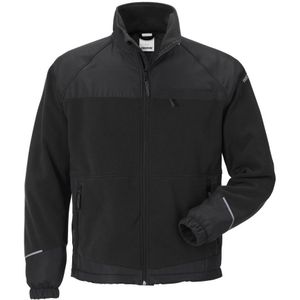 Fristads Winddicht fleecejack 4411 FLE Zwart maat S