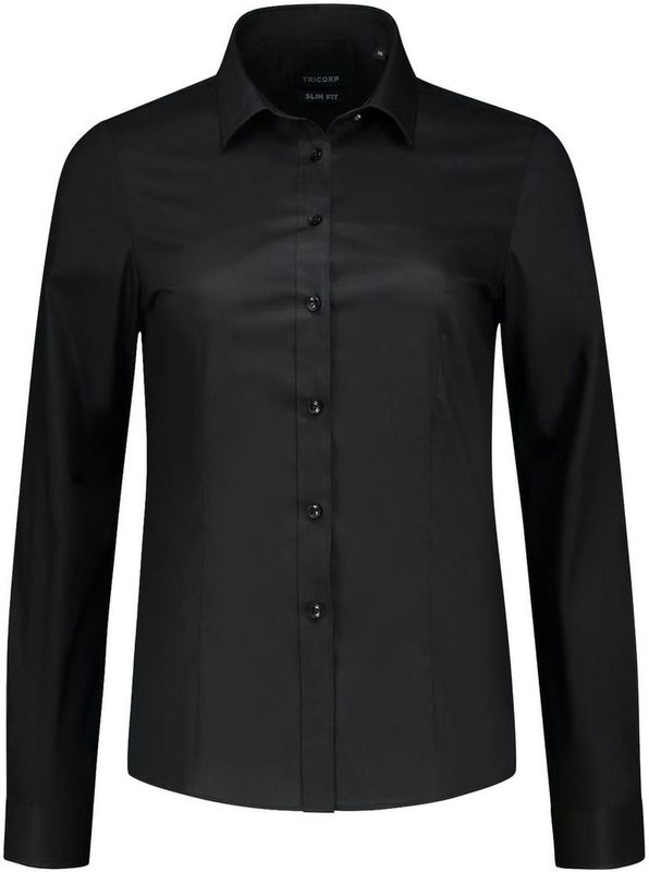 Tricorp 705015 Blouse Stretch Zwart maat 42