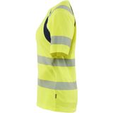 Blåkläder - 3503-2537 - Dames T-shirt - High Vis Geel/Marineblauw