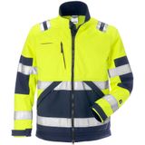 Fristads High vis softshelljack klasse 2 4083 WYH Hi-Vis geel/marineblauw maat L