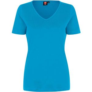 Pro Wear by Id 0506 Interlock T-shirt V-neck women Turquoise