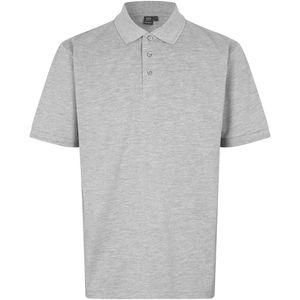 Pro Wear by Id 0324 poloshirt zonder borstzak Grijs gemêleerd maat XS