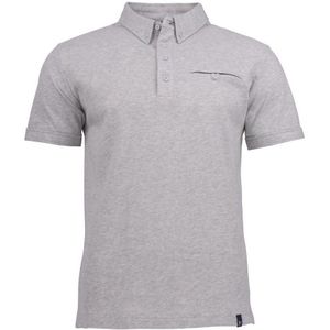 Harvest Shellden Heren Poloshirt Grijs Mélée