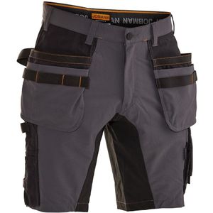 Jobman 2196 Stretch Shorts Hp Donker grijs/Zwart