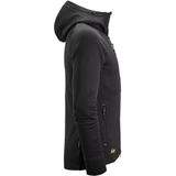 Snickers 8026 Polartec® Power Stretch® Hoodie met Volledige Rits Zwart maat XS