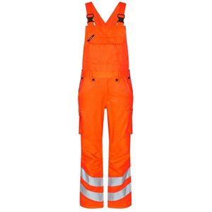 F. Engel 3545 Safety Light Bib Overall Repreve Orange