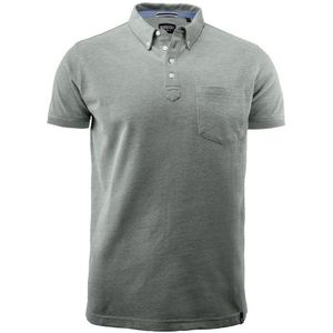 Harvest Larkford Poloshirt Heren Grijs Mélée maat S