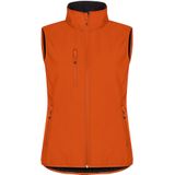 Clique Classic Softshell Vest Dames Diep Oranje maat 34/XS