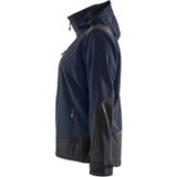Blåkläder 4719-2513 Dames softshell jack Donker marineblauw/Zwart maat XXXL