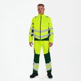 F. Engel 1545-319 Safety Light Work Jacket Repreve Yellow/Green maat 6XL