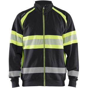 Blåkläder 3551-1158 High vis sweater Zwart/High Vis Geel