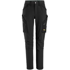 Snickers 6877 FlexiWork Full-Stretch Werkbroek zonder Kniezakken Zwart maat 040