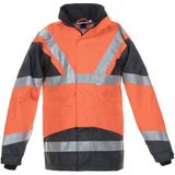 Hydrowear En20471 Parka Pluto Fluor Rood/Grijs maat S