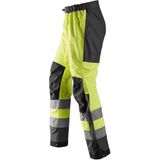 Snickers 6530 AllroundWork - High-Vis Shell Broek - Geel/Staalgrijs - Klasse 2 - Waterproof
