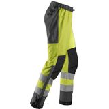 Snickers 6530 AllroundWork - High-Vis Shell Broek - Geel/Staalgrijs - Klasse 2 - Waterproof