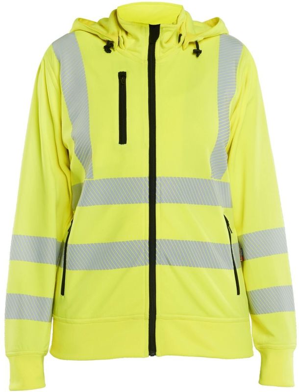 Blåkläder 3574-2538 Dames High Vis sweatshirt met afneembare capuchon High Vis Geel maat L