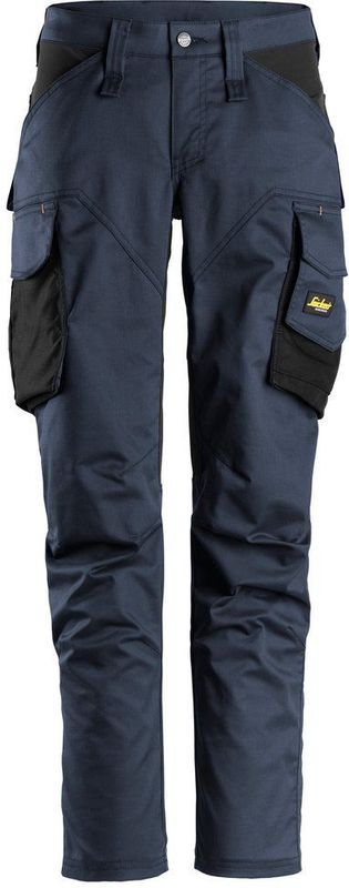 Snickers 6703 AllroundWork Dames Werkbroek zonder Kniezakken Marineblauw/Zwart maat 048