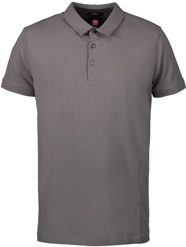Pro Wear ID 0534 Men Business Polo Shirt Stretch Silver Grey Size S